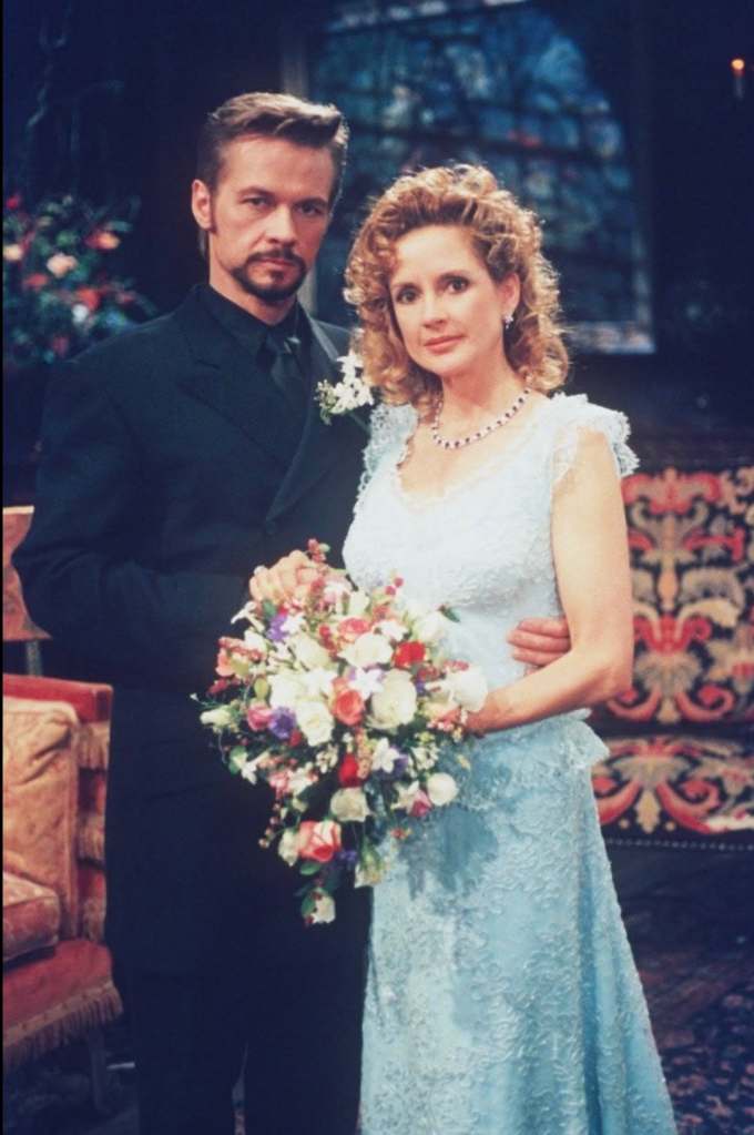 Stephen Nichols and Jacklyn Zeman as Stefan and Bobbie on GH