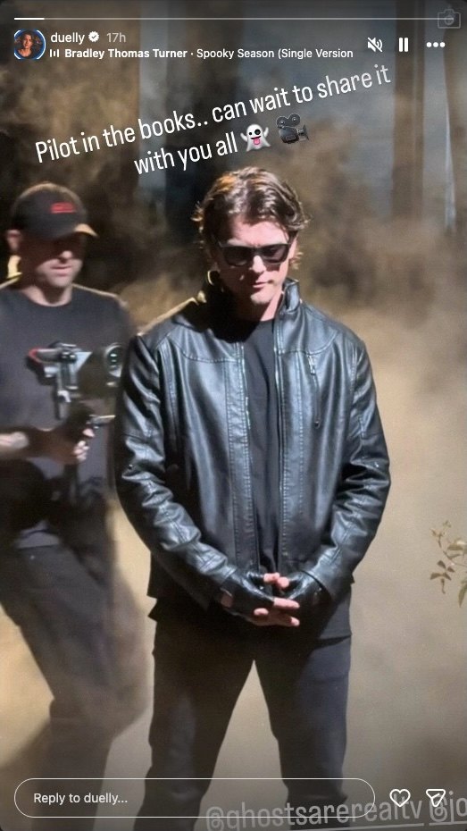 Chad Duell filming Ghosts Are Real