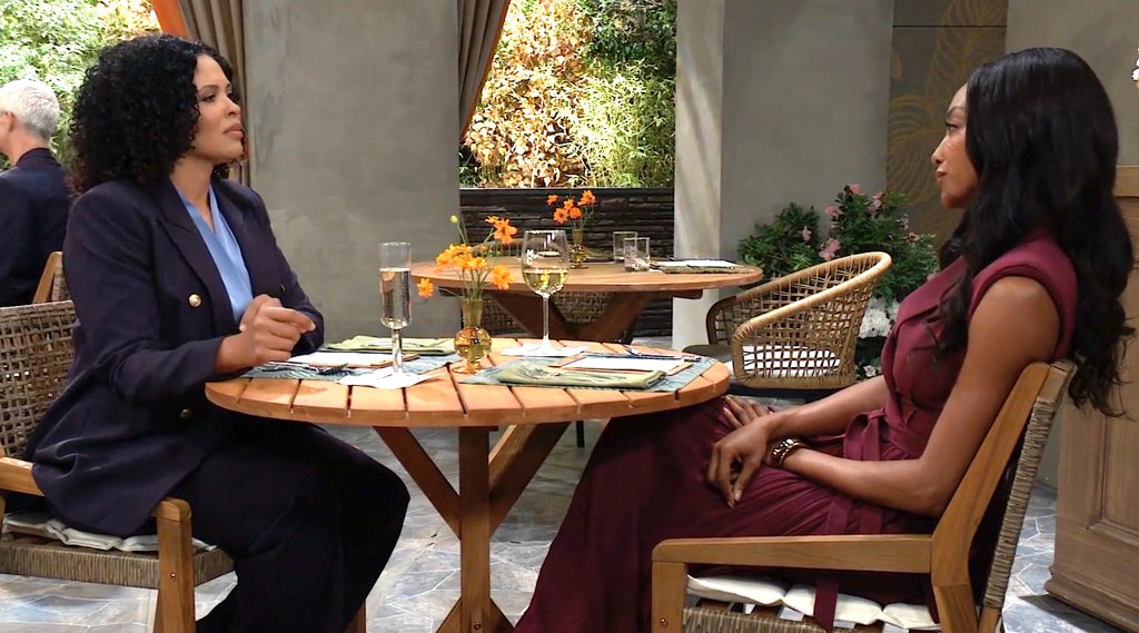 Blythe Howard and Tanisha Harper as Monet and Jordan, General Hospital