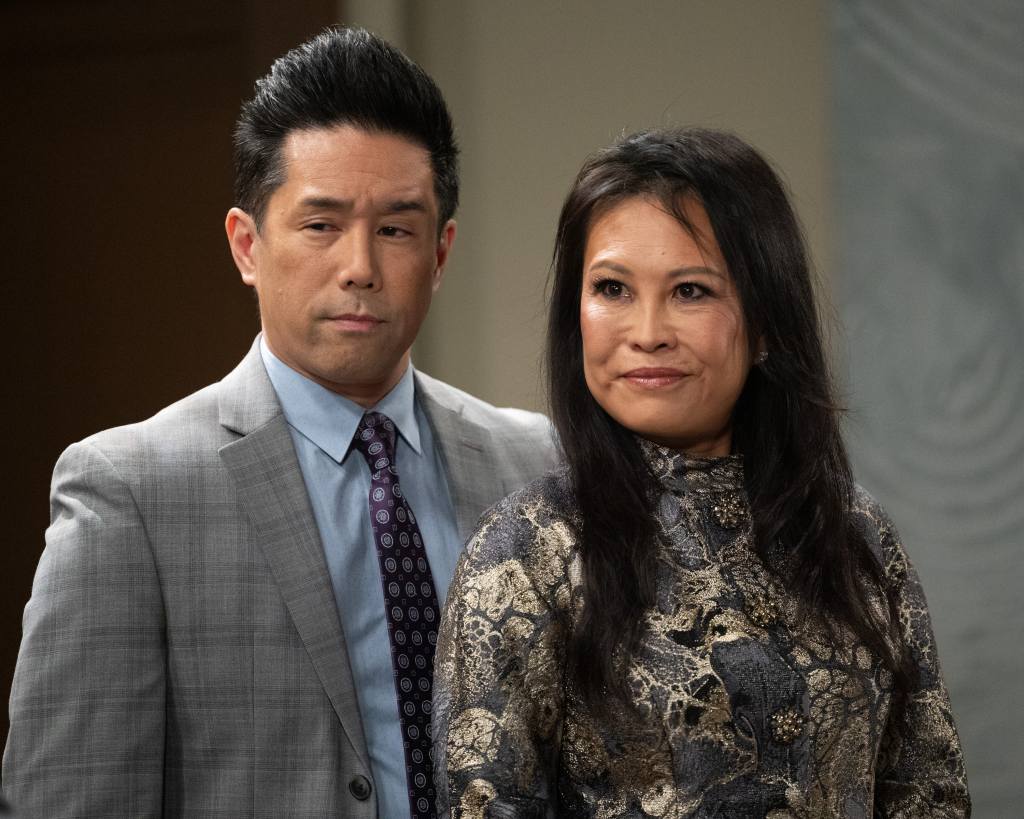 Parry Shen and Lydia Look as Brad and Selina Wu on General Hospital