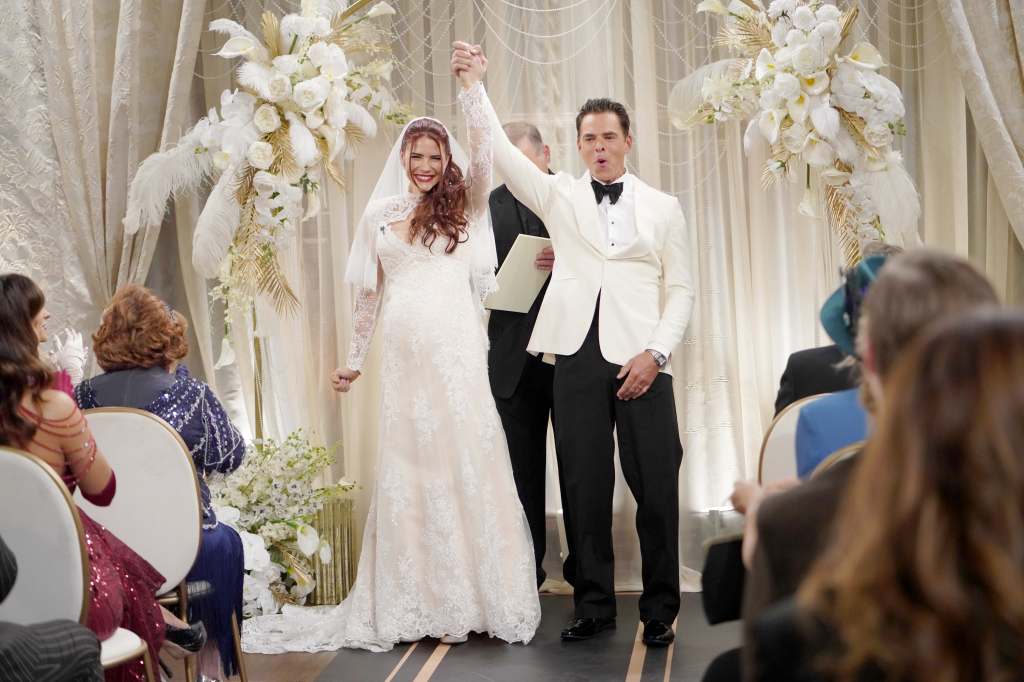 billy and sally celebrating their union on Y&R