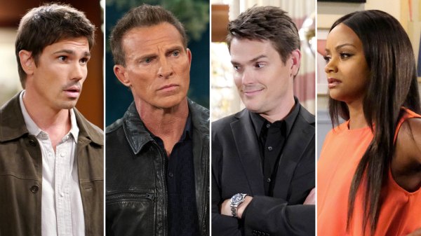 composite of B&B's Finn, GH's Jason, Y&R's Adam and DAYS's Chanel