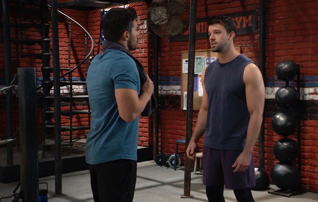 GH's Chase and Hudson at Volonino's gym