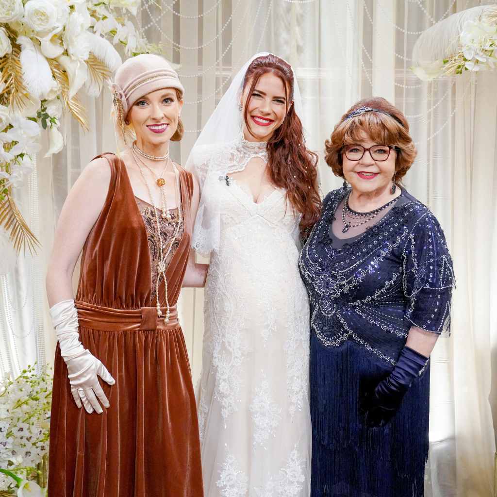 Courtney Hope, Patrika Darbo, Ashley Campbell "The Young and the Restless" Set Wedding